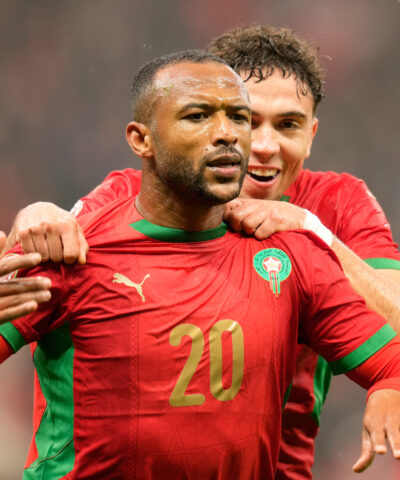 Ο Ελ Κααμπί πανηγυρίζει για το Μαρόκο (AP Photo