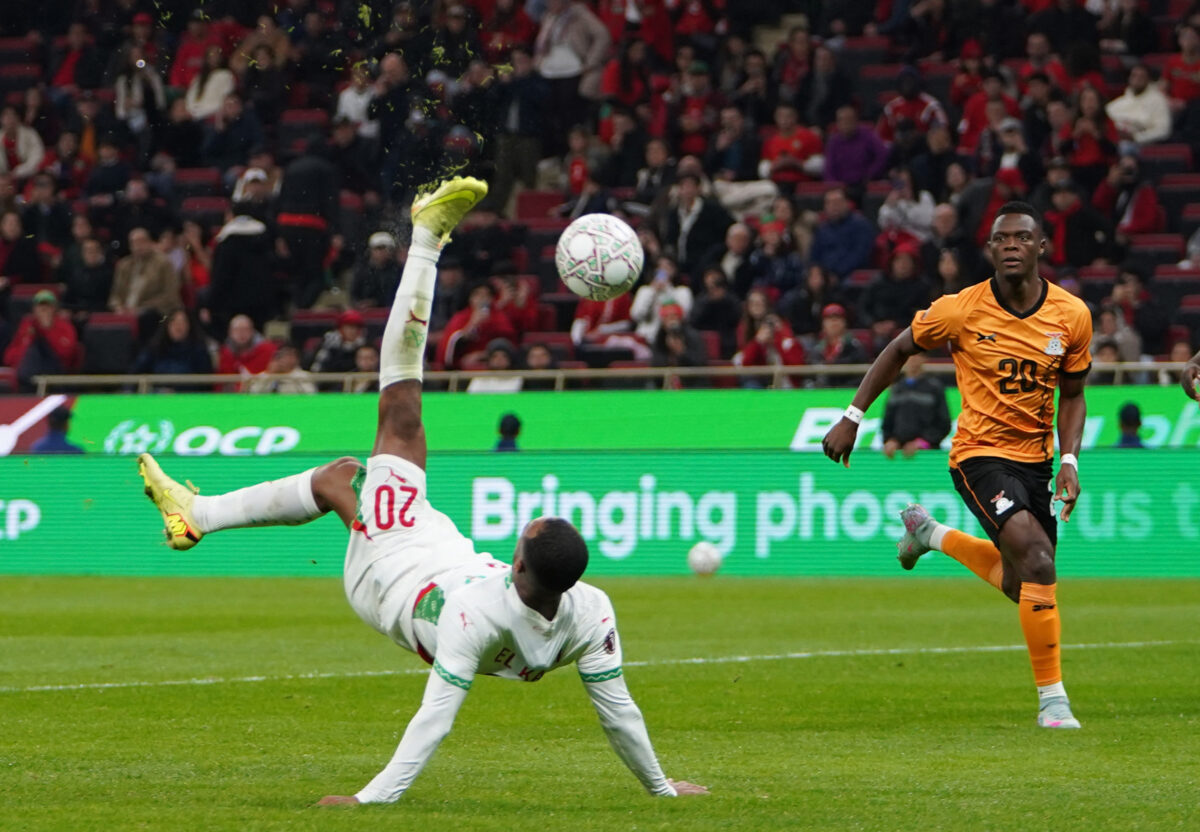 Ο Αγιούμπ Ελ Κααμπί σκοράρει στο Ζάμπια - Μαρόκο