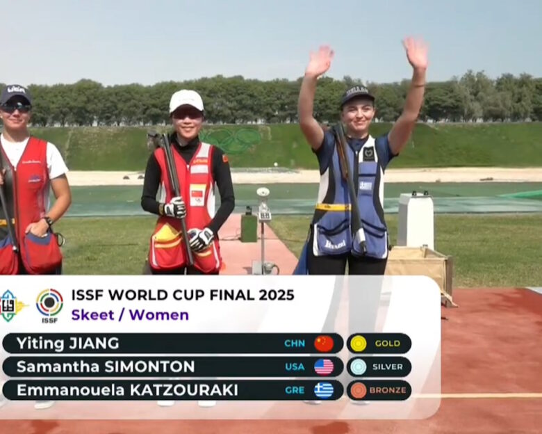 Η Εμμανουέλα Κατζουράκη κατέκτησε το χάλκινο μετάλλιο στο Παγκόσμιο Κύπελλο σκοποβολής της Ντόχα