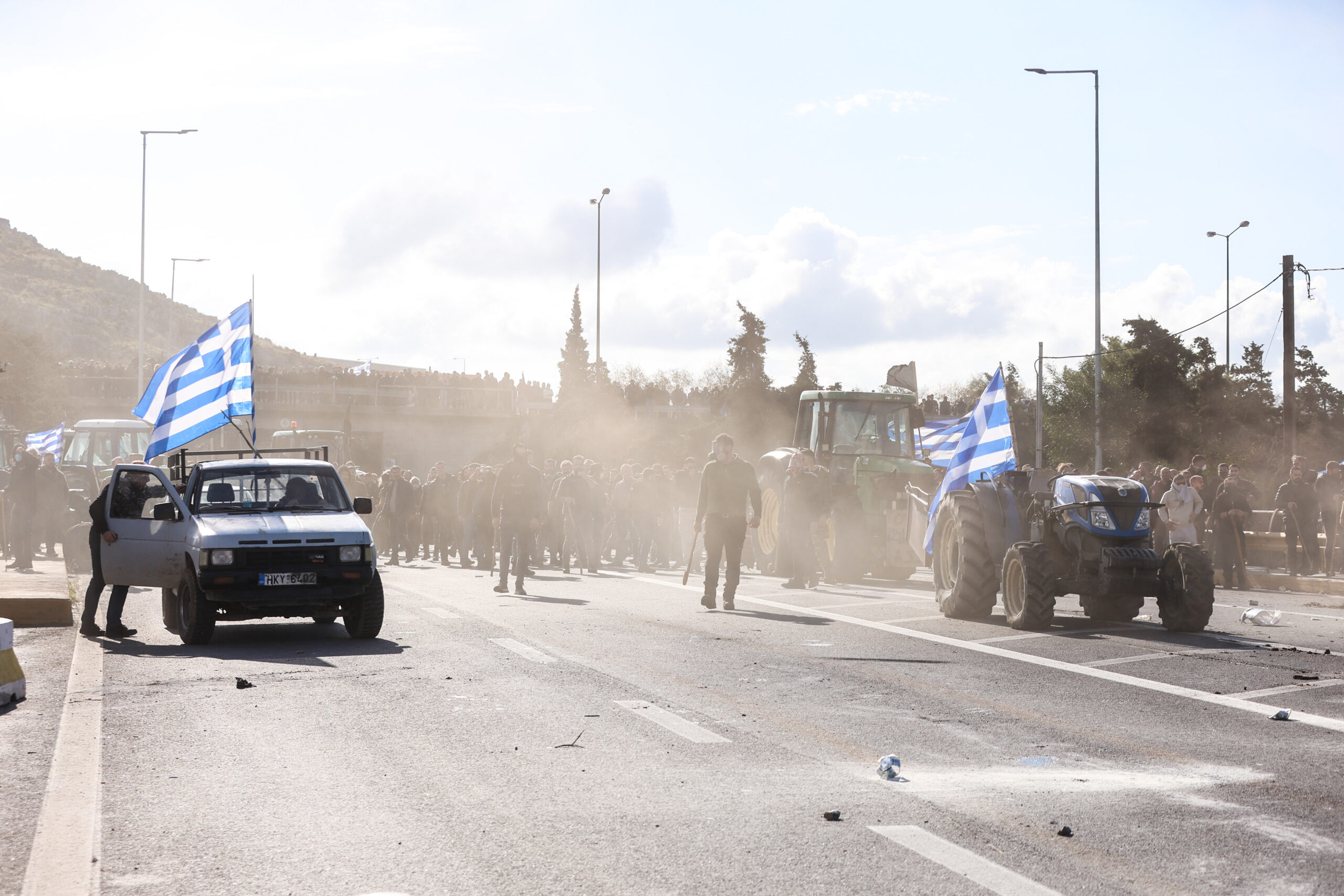 Κινητοποίηση αγροτών και κτηνοτρόφων στο Ηράκλειο Κρήτης, Δευτέρα 8 Δεκεμβρίου 2025. (ΣΤΕΦΑΝΟΣ ΡΑΠΑΝΗΣ