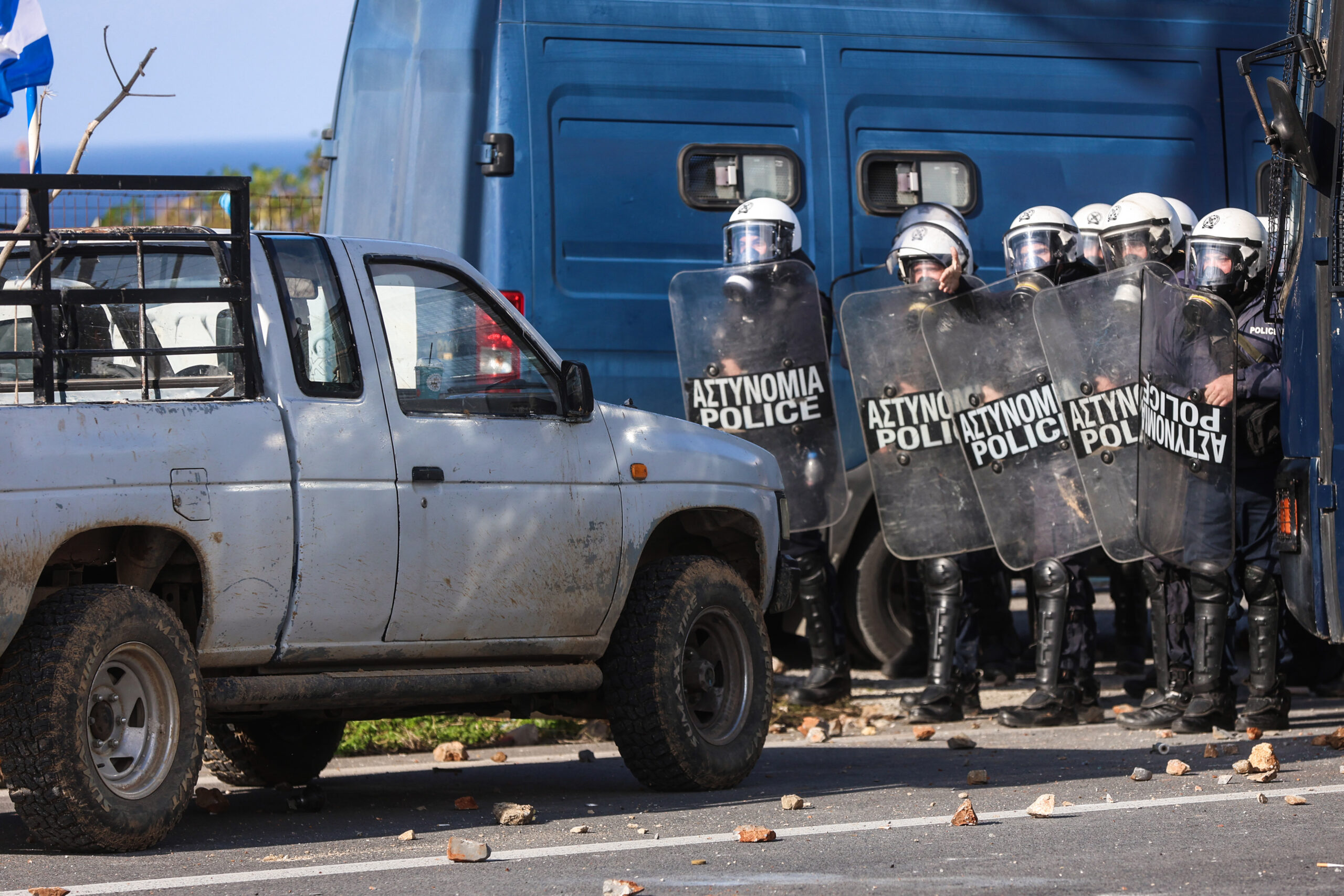 Κινητοποίηση αγροτών και κτηνοτρόφων στο Ηράκλειο Κρήτης, Δευτέρα 8 Δεκεμβρίου 2025. (ΣΤΕΦΑΝΟΣ ΡΑΠΑΝΗΣ