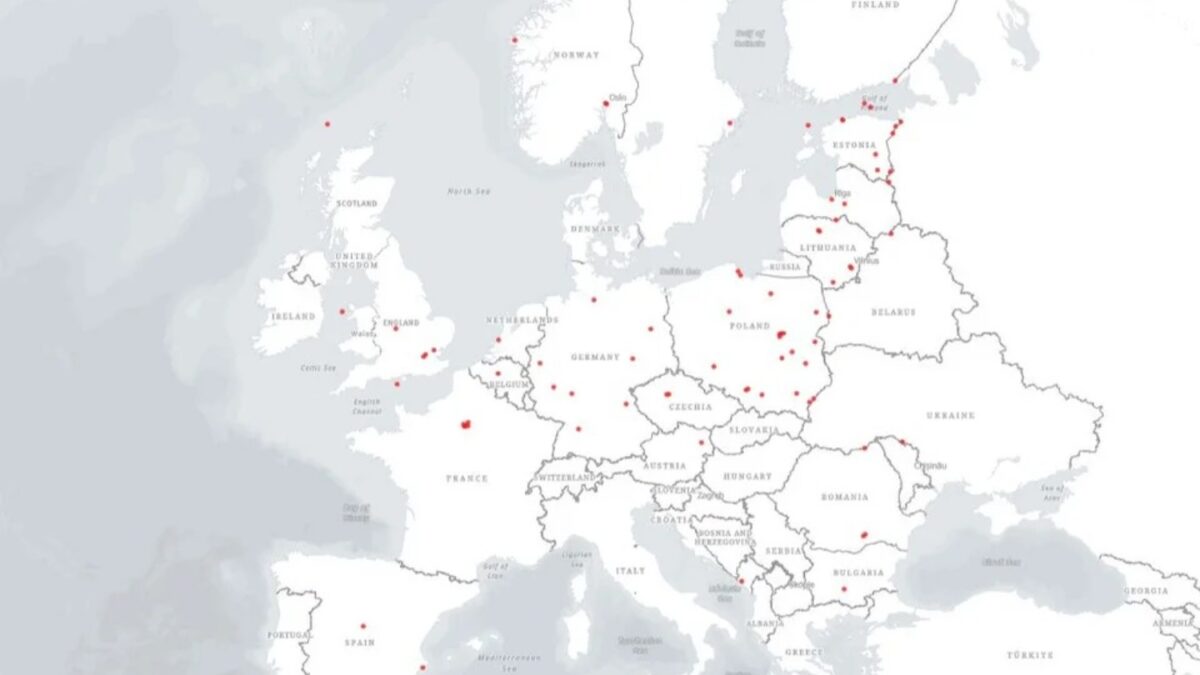Ο χάρτης με τα σαμποτάζ που αποδίδονται στη Ρωσία