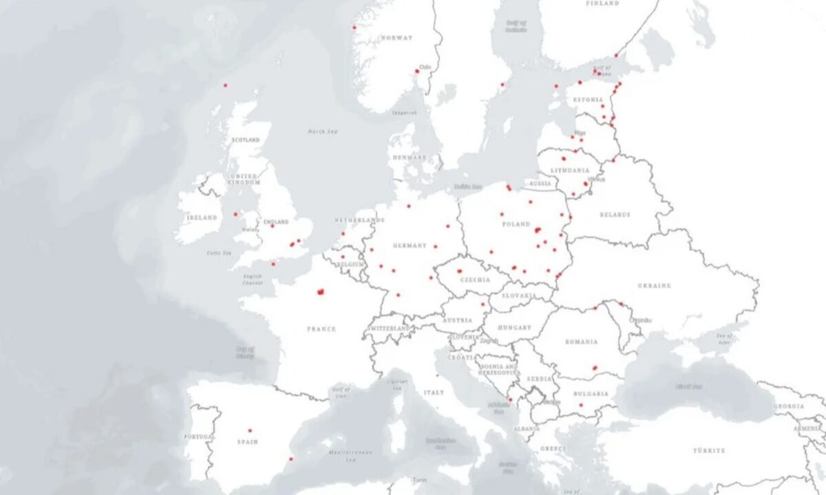 Ο χάρτης με τα σαμποτάζ που αποδίδονται στη Ρωσία