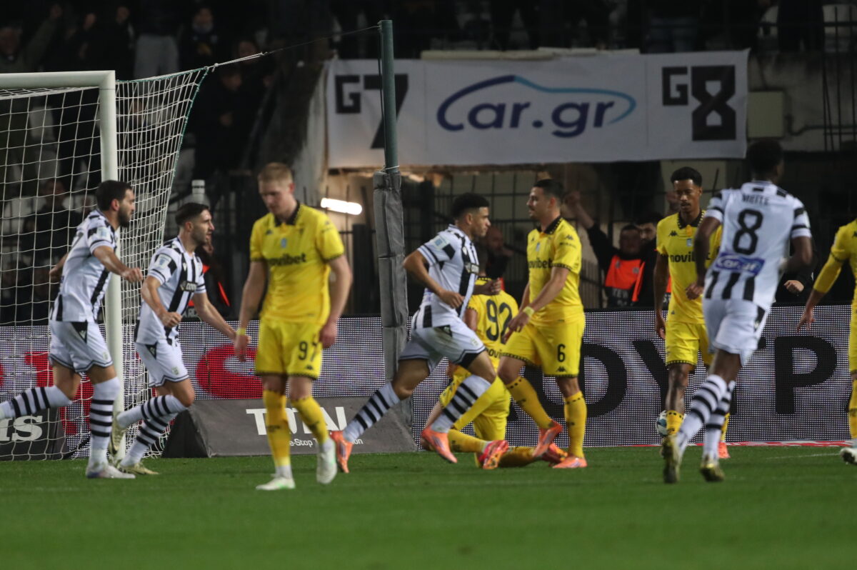 Η φάση του γκολ του ΠΑΟΚ (ΒΑΣΙΛΗΣ ΒΕΡΒΕΡΙΔΗΣ