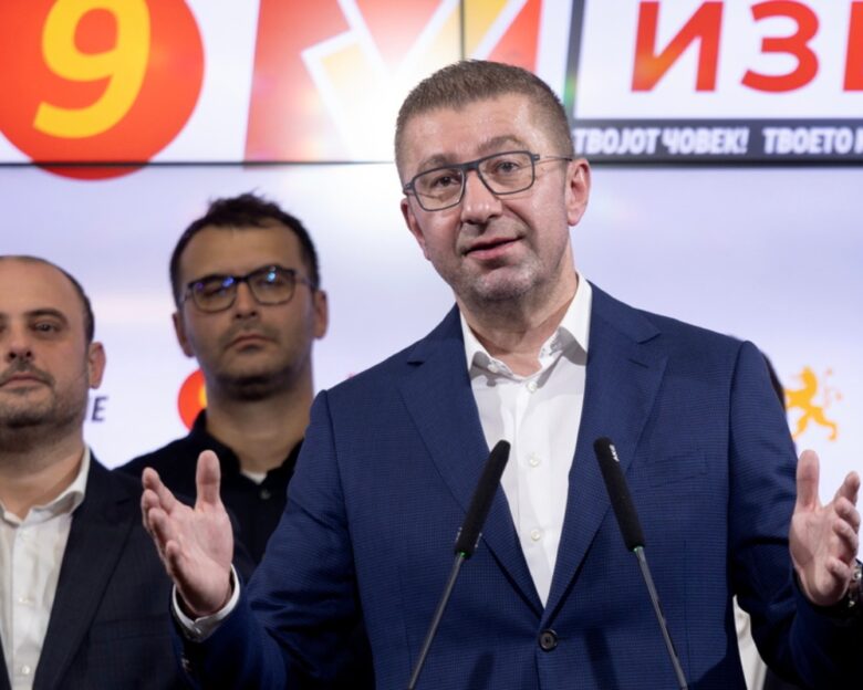 Ο Χρίστιαν Μίτσκοσκι επανεξελέγη αρχηγός του VMRO-DPMNE και αναφέρθηκε στη χώρα του ως «Μακεδονία»