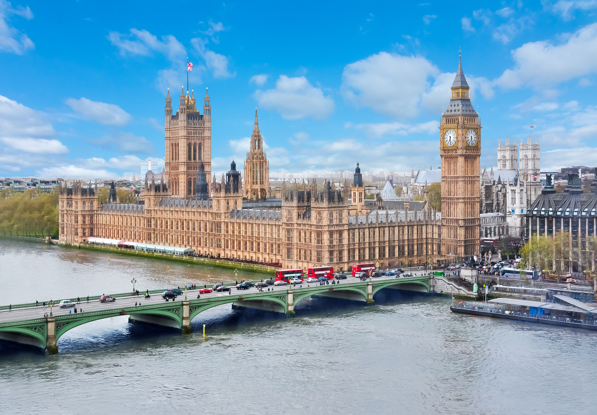 British museum entrance, London, UK