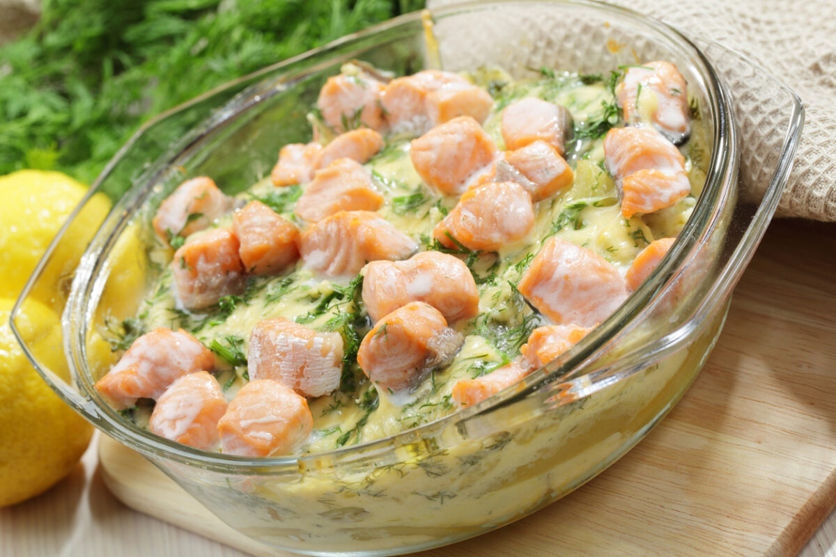 Ρύζι σε σολομό στον φούρνο