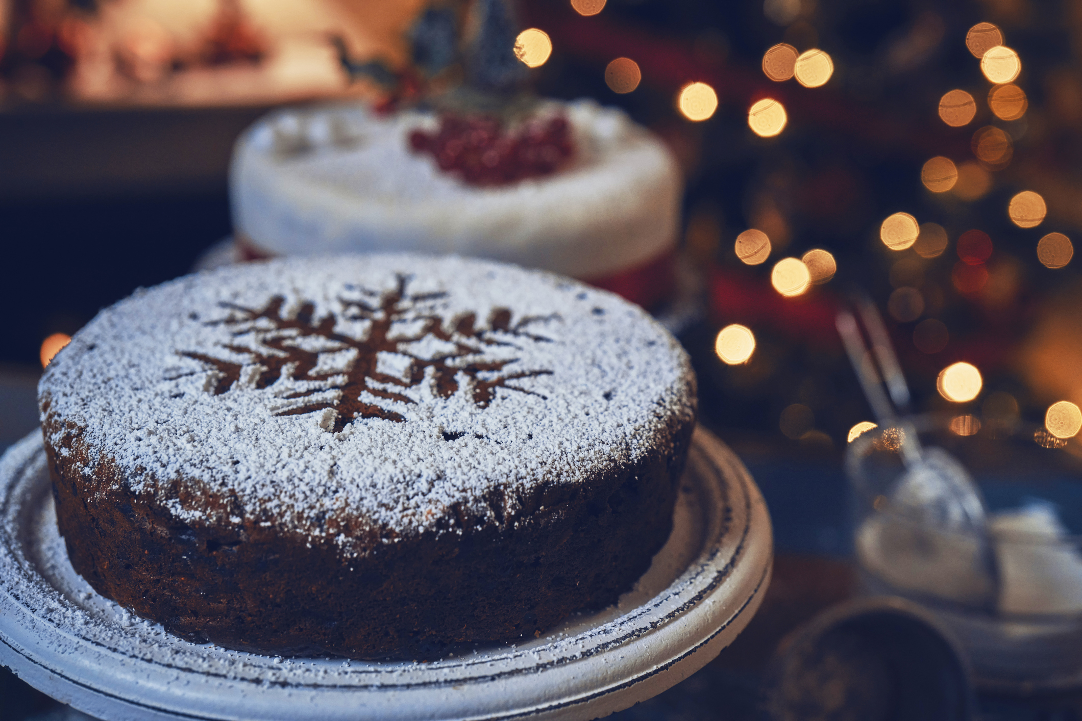 Christmas Cake with Dried Fruits and Nuts