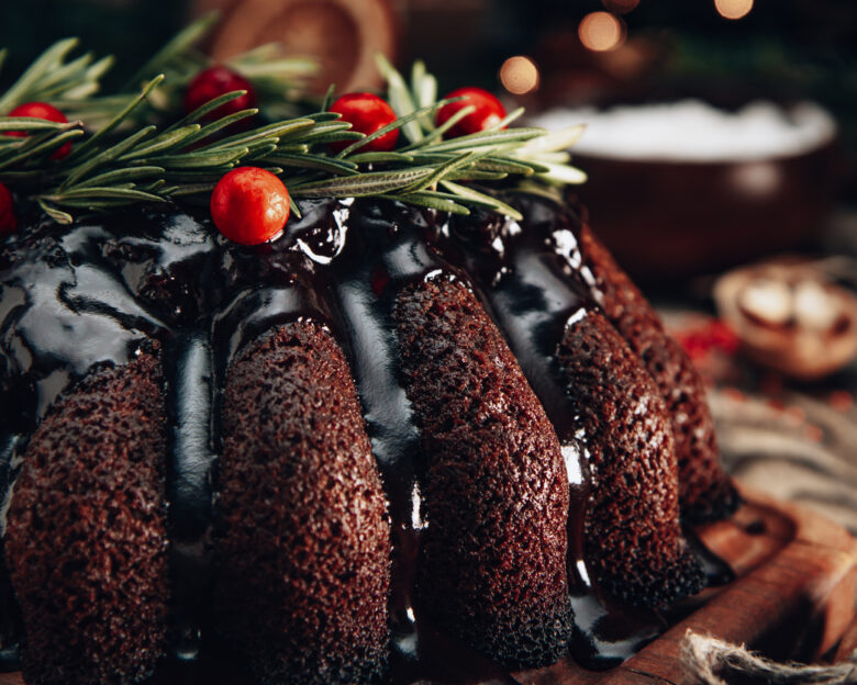 Συνταγή για σοκολατένια χριστουγεννιάτικη πουτίγκα