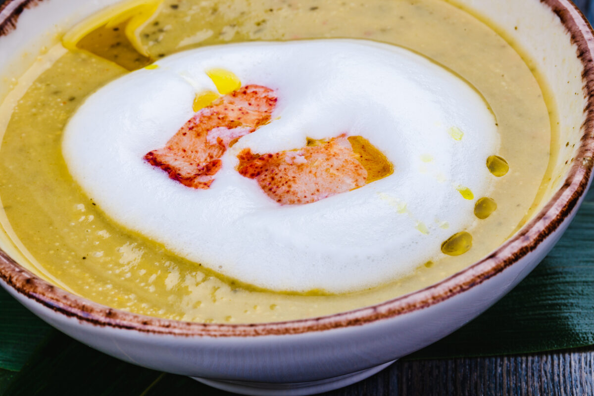 Κρεμώδης σούπα καβούρι