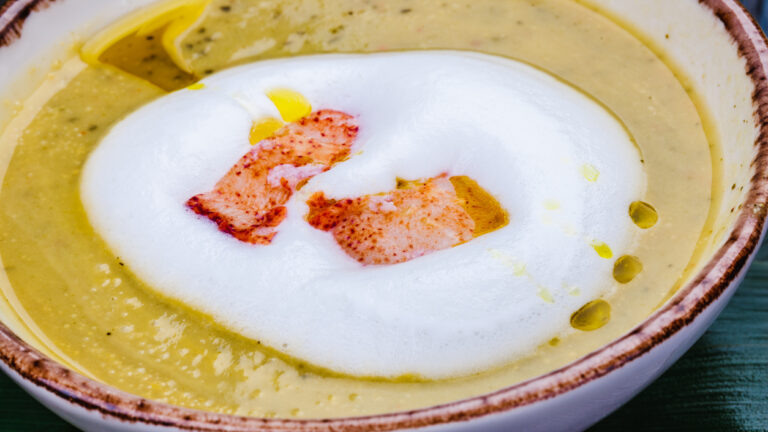 Κρεμώδης σούπα καβούρι