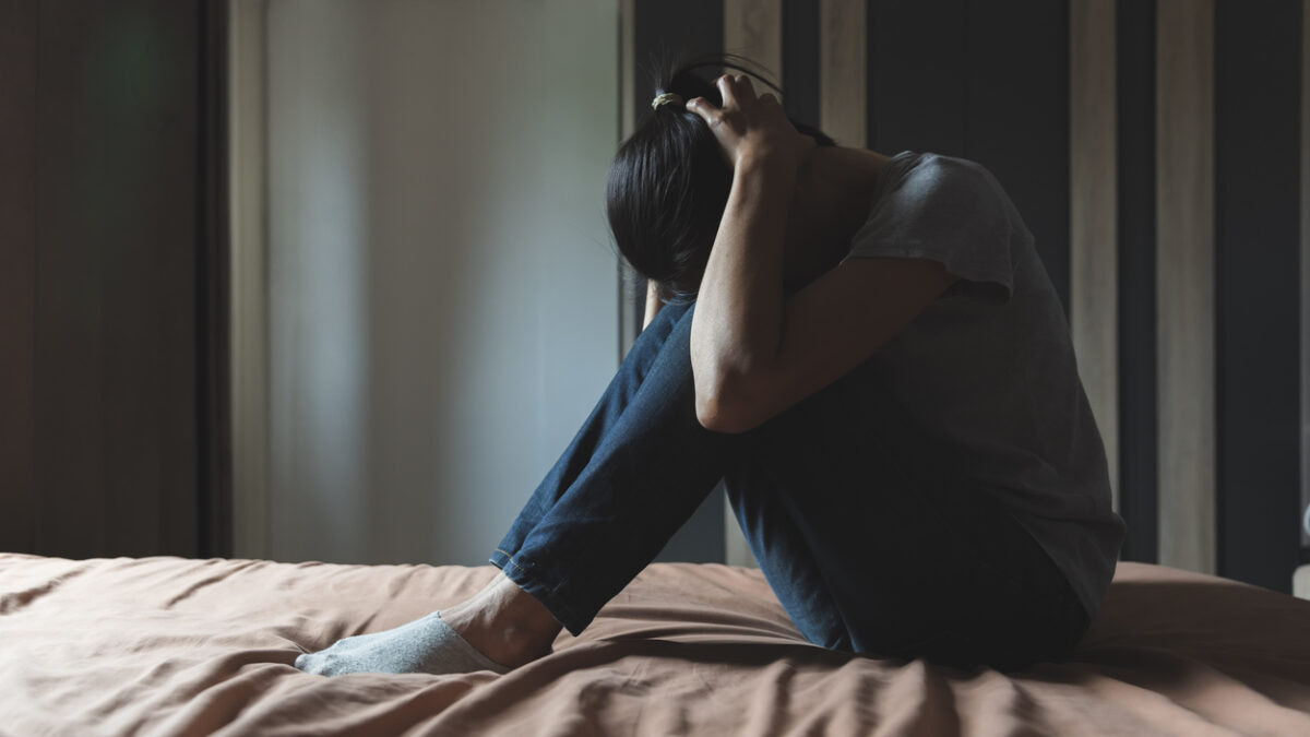 Women feeling lonely and sad, psychological and mental troubles, suffering from bad relationship or break up, Depression, Violence against women.