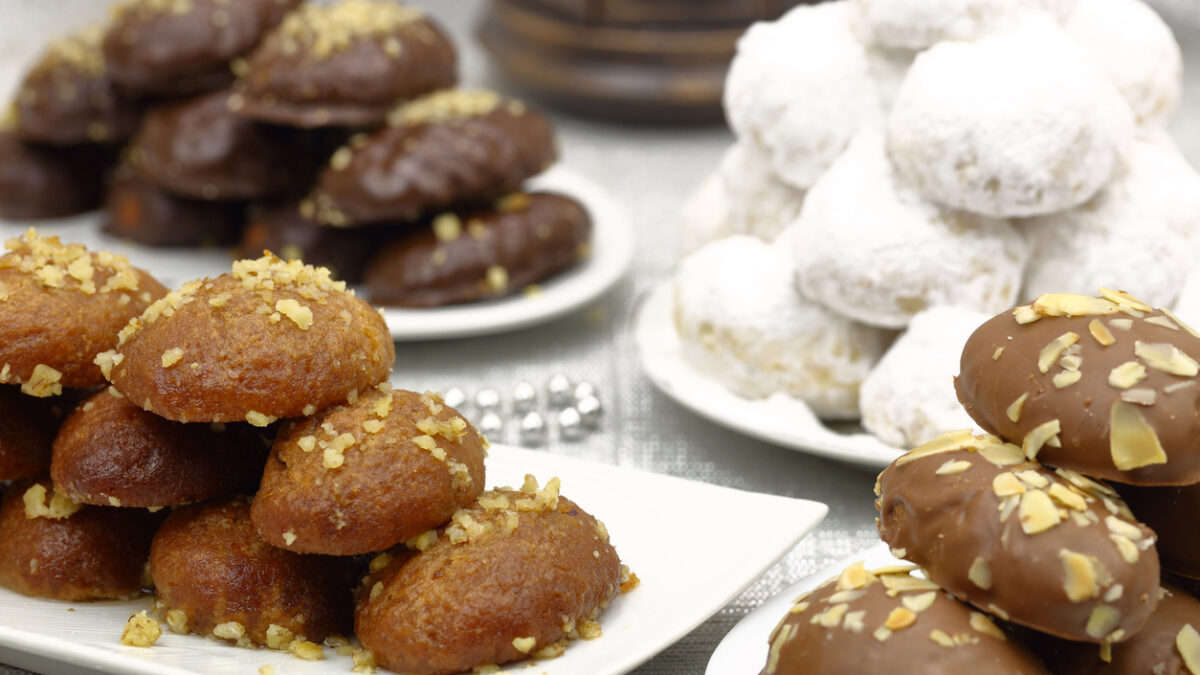 Μελομακάρονα με επικάλυψη σοκολάτας