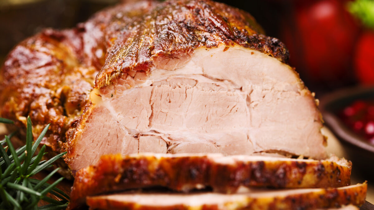 Χοιρινός λαιμός με πορτοκάλι