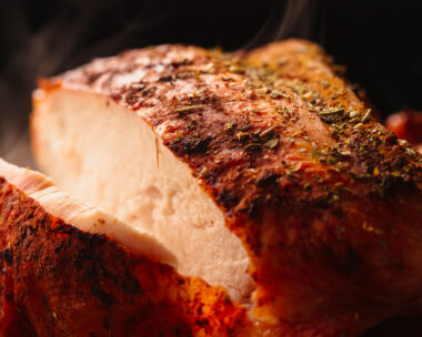 Φιλέτο γαλοπούλας με μέλι και κρασί