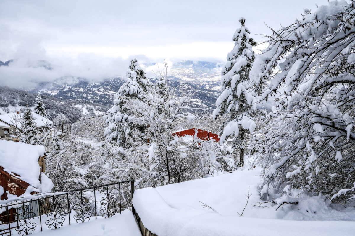 Χιονισμένο τοπίο