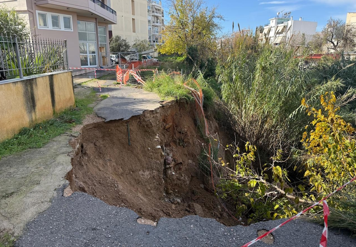 Σοβαρές ζημιές στον δήμο Αγίου Δημητρίου από τη νεροποντή της Παραμονής Χριστουγέννων