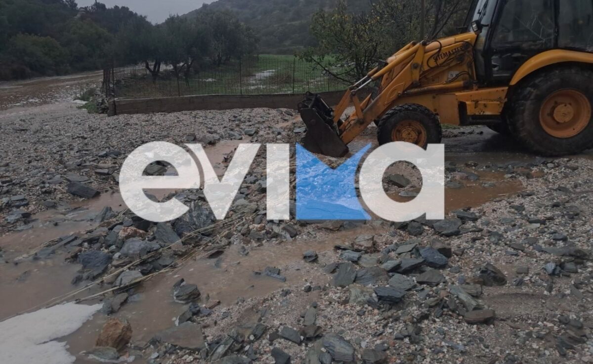 Κακοκαιρία Byron: Πλημμύρισαν σπίτια και επιχειρήσεις στην Εύβοια – Πάνω από 110 χιλιοστά βροχής έπεσαν στο Ληλάντιο πεδίο