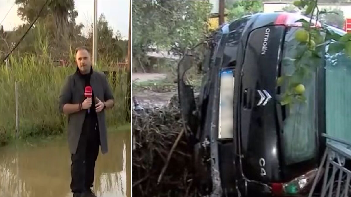 Κακοκαιρία Byron: Αυτοκίνητο βρέθηκε σε σπίτι στο Γύθειο – Με κανό στους δρόμους της Φοινικούντας