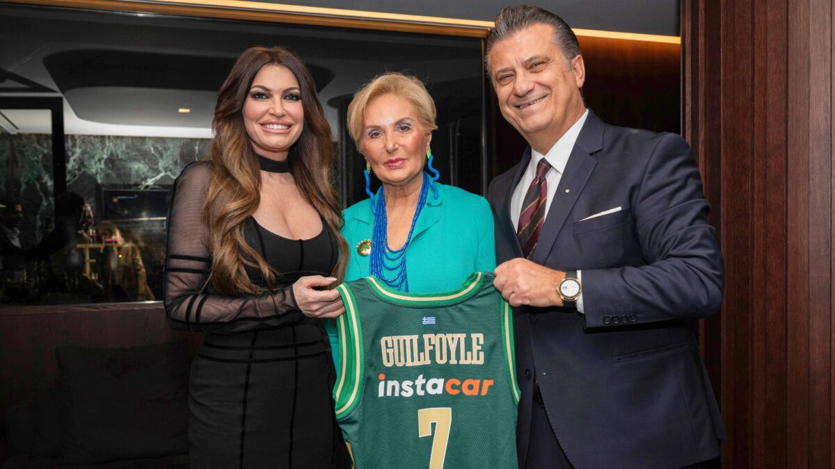 Επίσκεψη της πρέσβη των ΗΠΑ, Κίμπερλι Γκίλφοϊλ στο ΟΑΚΑ στο παιχνίδι με την Χάποελ Τελ Αβιβ