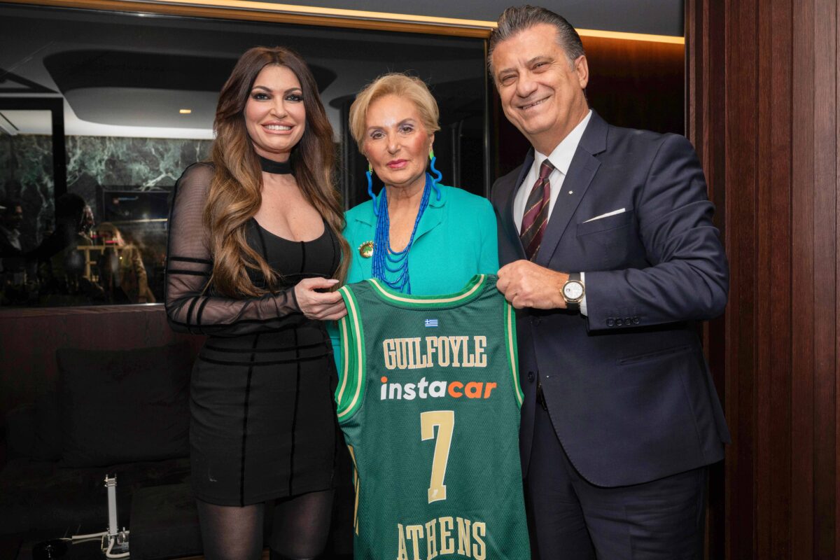 Επίσκεψη της πρέσβη των ΗΠΑ, Κίμπερλι Γκίλφοϊλ στο ΟΑΚΑ στο παιχνίδι με την Χάποελ Τελ Αβιβ