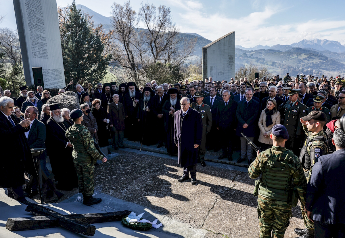 Ο Πρόεδρος της Δημοκρατίας, Κωνσταντίνος Τασούλας στις εκδηλώσεις του Δήμου Καλαβρύτων για την 82η επέτειο Μνήμης του Ολοκαυτώματος