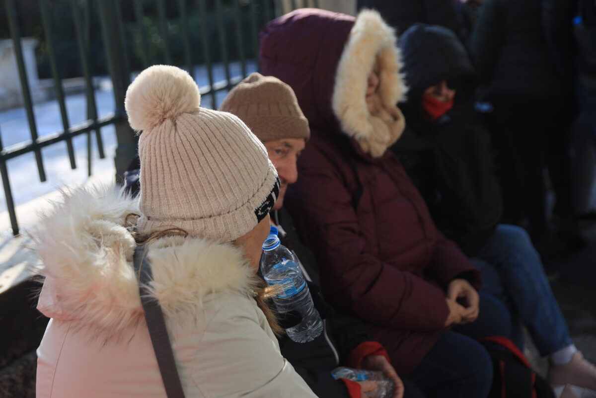 Κρύο στο κέντρο της Αθήνας