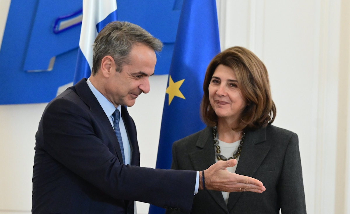 Ο πρωθυπουργός, Κυριάκος Μητσοτάκης δέχθηκε την προσωπική απεσταλμένη του Γενικού Γραμματέα των Ηνωμένων Εθνών για την Κύπρο, María Angela Holguín Cuéllar