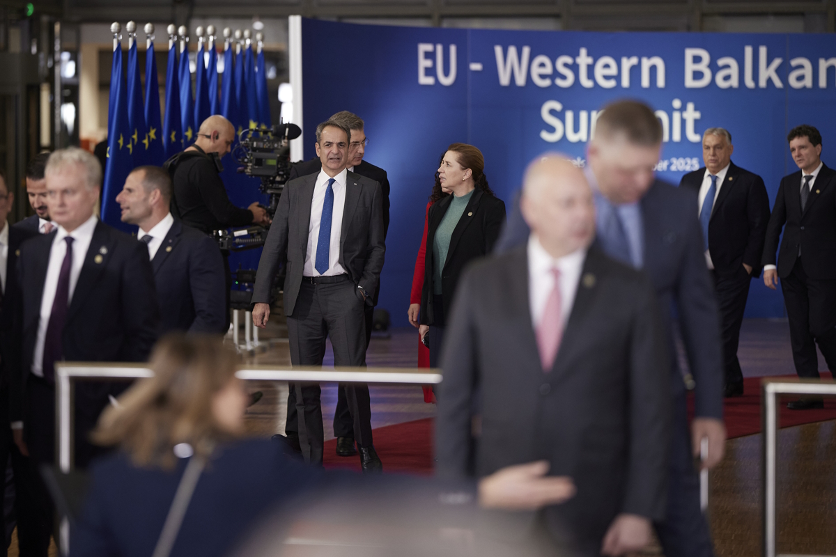 Ο πρωθυπουργός, Κυριάκος Μητσοτάκης στη σύνοδο κορυφής Ευρωπαϊκής Ένωσης - Δυτικών Βαλκανίων στις Βρυξέλλες