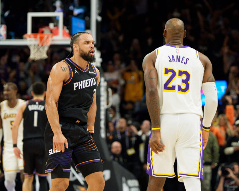 «Τρελό» φινάλε στο Σανς – Λέικερς: Ο Ντίλον Μπρουκς πανηγύρισε σπρώχνοντας τον Λεμπρόν Τζειμς και ο «Βασιλιάς» πήρε το ματς μετά από «θρίλερ»