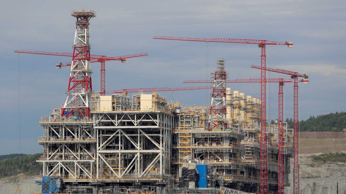 Δεξαμενή κέντρου κατασκευής LNG