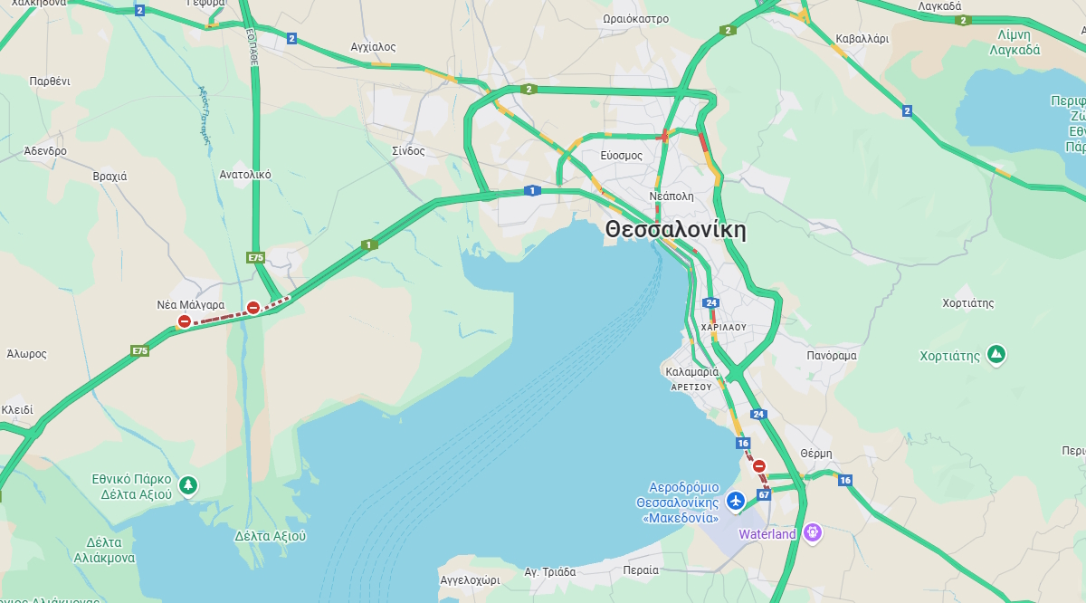 Το μπλόκο σε Μάλγαρα και Αεροδρόμιο