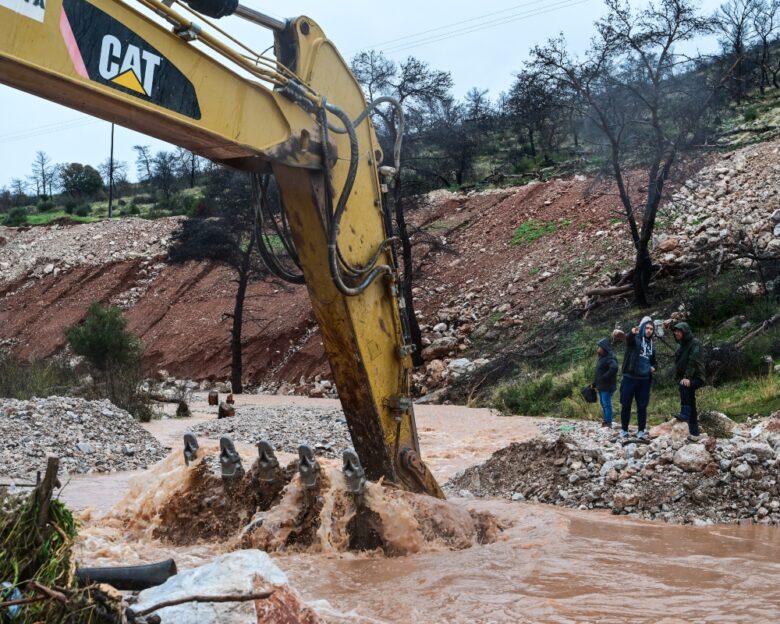 Κακοκαιρία Byron: Ξεπέρασε τα 280 χιλιοστά το ύψος βροχής στην Παλαιοκούνδουρα Μάνδρας
