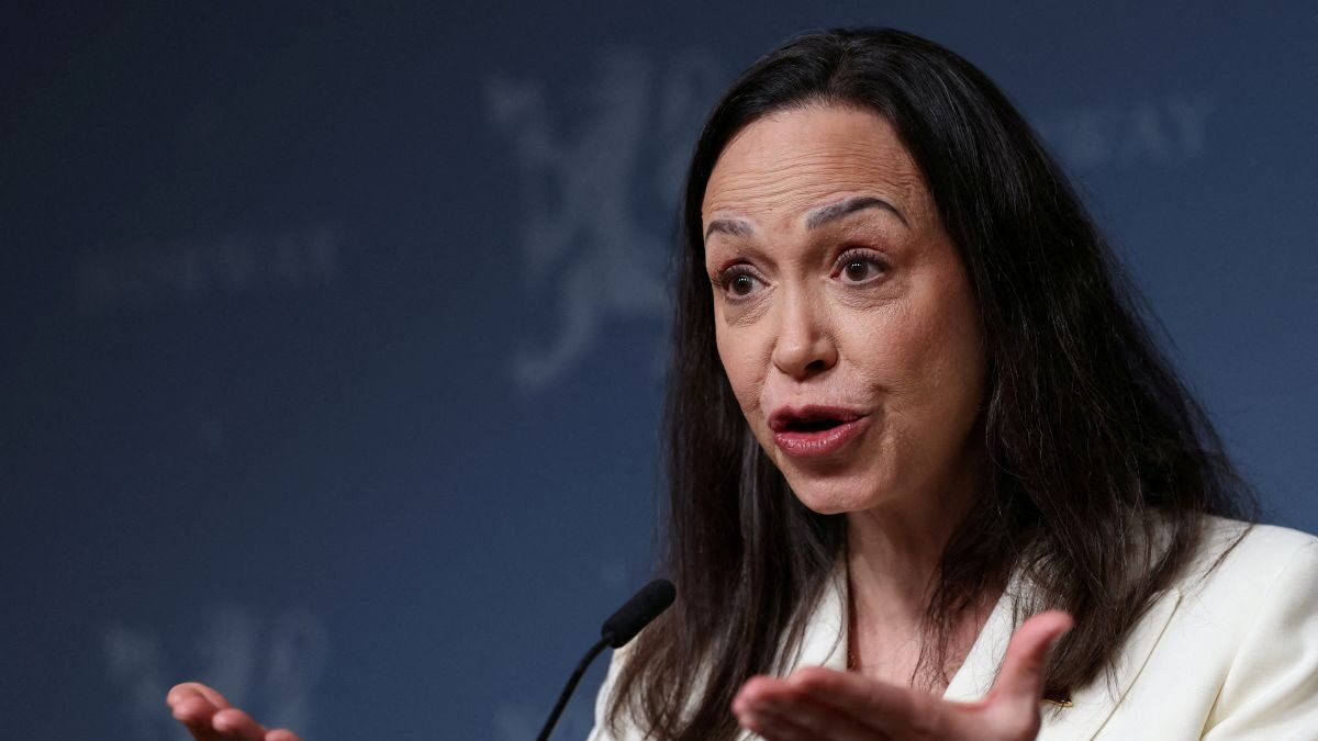 Η βραβευμένη με Νόμπελ Ειρήνης Μαρία Κορίνα Ματσάδο