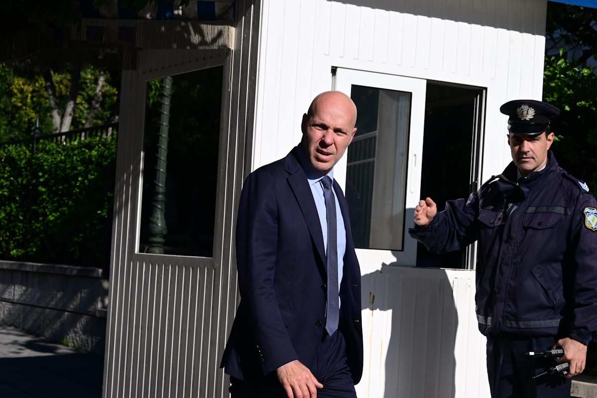 Συνάντηση του πρωθυπουργού Κυριάκου Μητσοτάκη με τα μέλη της Κοινοβουλευτικής Ομάδας της Νέας Δημοκρατίας, στο Μέγαρο Μαξίμου