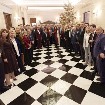 Συνάντηση του πρωθυπουργού Κυριάκου Μητσοτάκη με τα μέλη της Κοινοβουλευτικής Ομάδας της Νέας Δημοκρατίας, στο Μέγαρο Μαξίμου