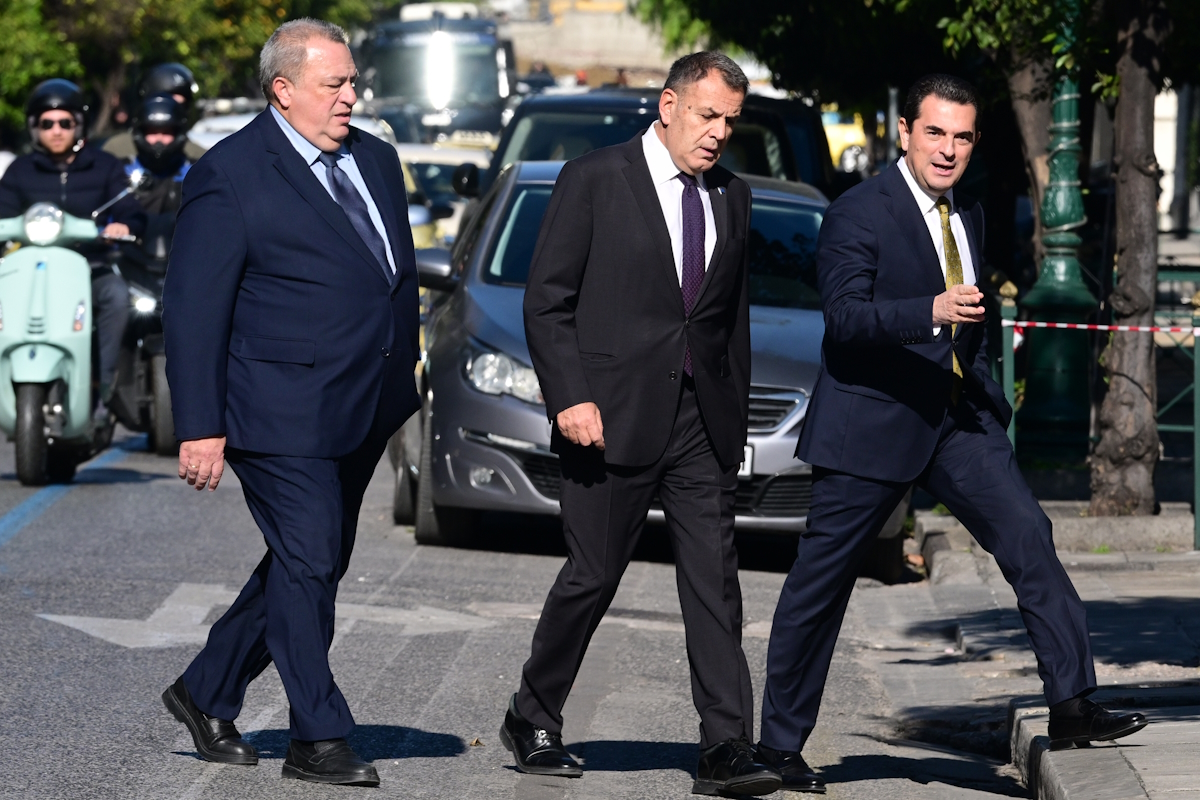 Συνάντηση του πρωθυπουργού Κυριάκου Μητσοτάκη με τα μέλη της Κοινοβουλευτικής Ομάδας της Νέας Δημοκρατίας, στο Μέγαρο Μαξίμου