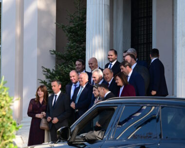 Συνάντηση του πρωθυπουργού Κυριάκου Μητσοτάκη με τα μέλη της Κοινοβουλευτικής Ομάδας της Νέας Δημοκρατίας, στο Μέγαρο Μαξίμου