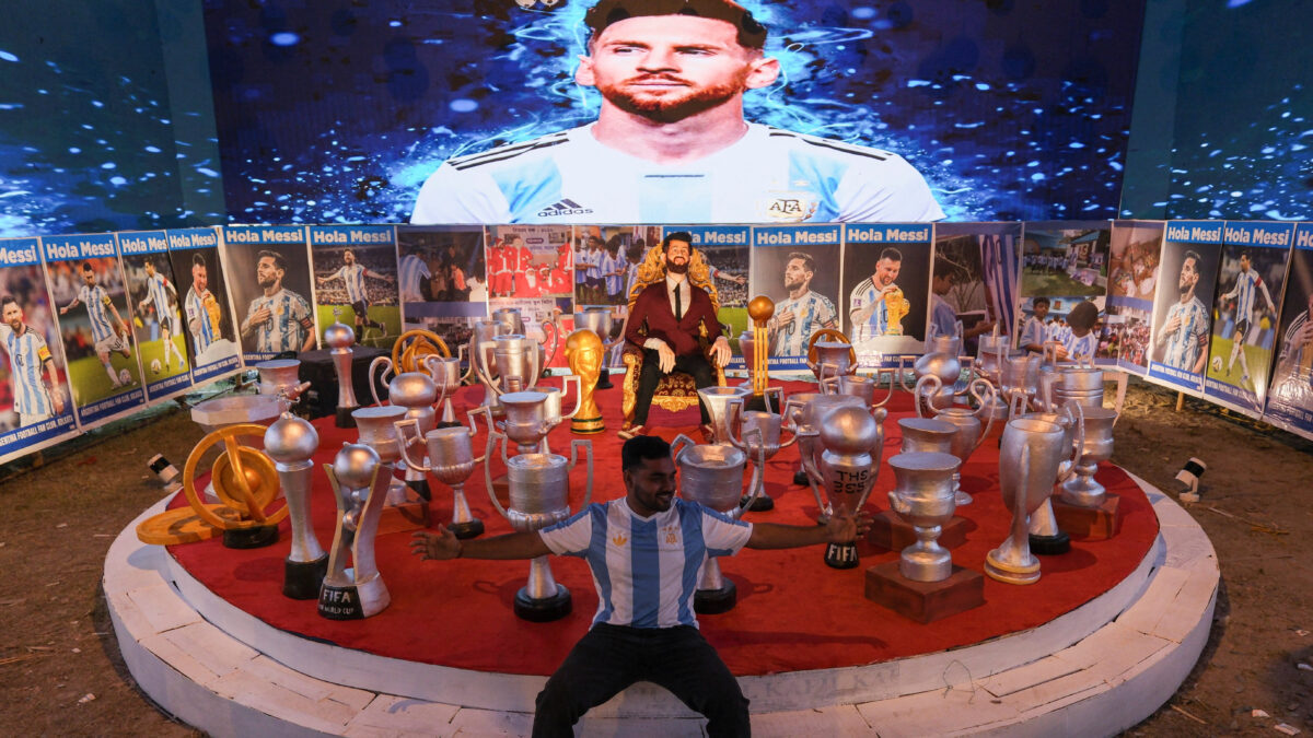 Εικόνα από το event για τον Μέσι στην Ινδία