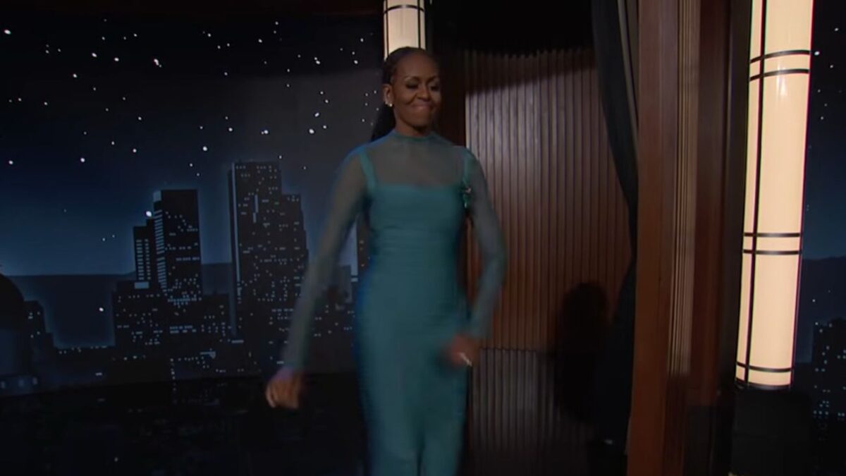 Η Μισέλ Ομπάμα στην εκπομπή του Τζίμι Κίμελ