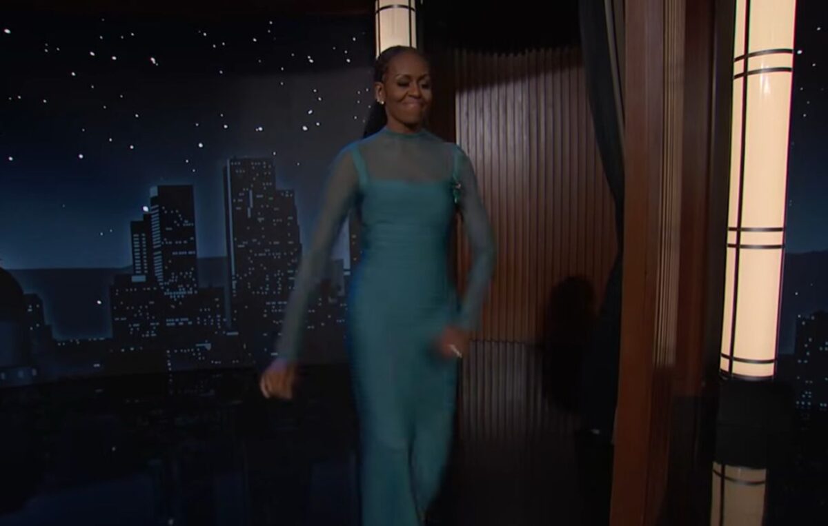 Η Μισέλ Ομπάμα στην εκπομπή του Τζίμι Κίμελ