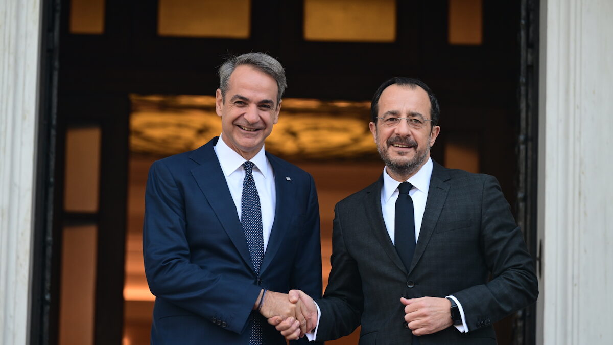 Κυριάκος Μητσοτάκης και Νίκος Χριστοδουλίδης