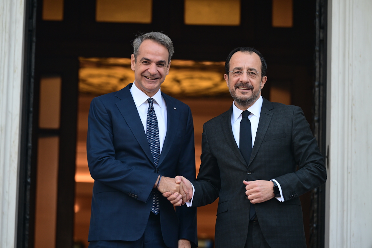 Κυριάκος Μητσοτάκης και Νίκος Χριστοδουλίδης