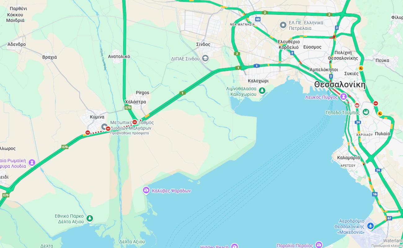 Αγρότες έκλεισαν την κυκλοφορία στα Μάλγαρα, στο ρεύμα προς Αθήνα