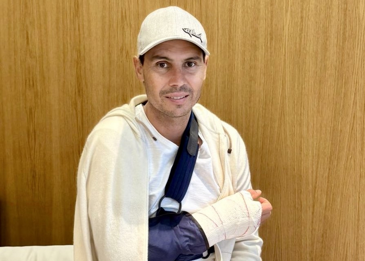 Ο Ράφα Ναδάλ μετά την επέμβαση στο χέρι