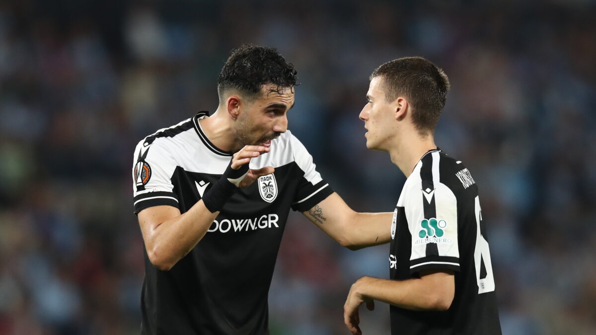 Ο Μιχαηλίδης με τον Κωνστνατέλια σε αγώνα του ΠΑΟΚ (ΝΑΣΟΣ ΣΙΜΟΠΟΥΛΟΣ