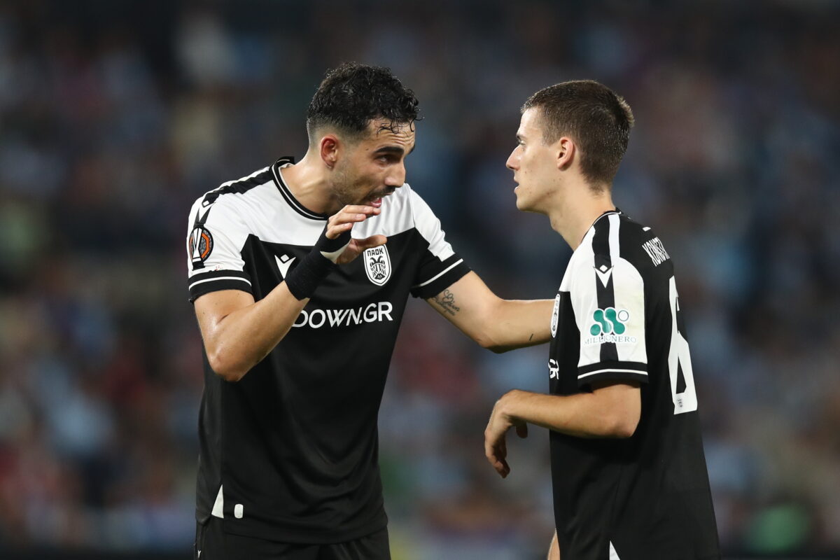 Ο Μιχαηλίδης με τον Κωνστνατέλια σε αγώνα του ΠΑΟΚ (ΝΑΣΟΣ ΣΙΜΟΠΟΥΛΟΣ