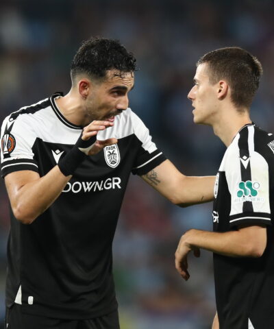 Ο Μιχαηλίδης με τον Κωνστνατέλια σε αγώνα του ΠΑΟΚ (ΝΑΣΟΣ ΣΙΜΟΠΟΥΛΟΣ