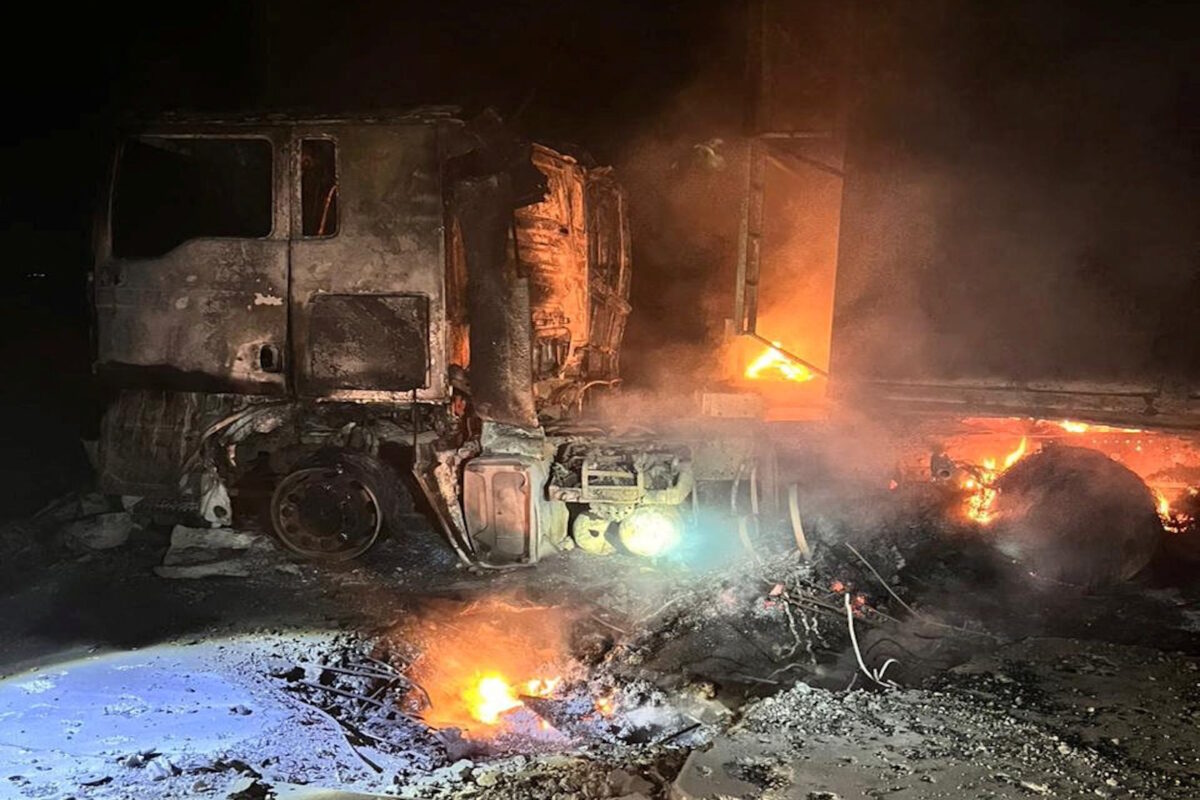 Σημείο από πλήγμα ρωσικού πυραύλου στην Οδησού