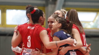 Οι παίκτριες του Ολυμπιακού στο βόλεϊ (ΣΩΤΗΡΗΣ ΔΗΜΗΤΡΟΠΟΥΛΟΣ